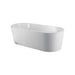 KubeBath Kube Ovale 67" White Free Standing Bathtub KubeBath