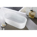 KubeBath Kube Ovale 67" White Free Standing Bathtub KubeBath