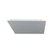 KubeBath Kube Obliquo 67" White Free Standing Bathtub KubeBath