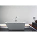 KubeBath Kube Obliquo 67" White Free Standing Bathtub KubeBath