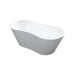 KubeBath Kube Onde 67" White Free Standing Bathtub KubeBath