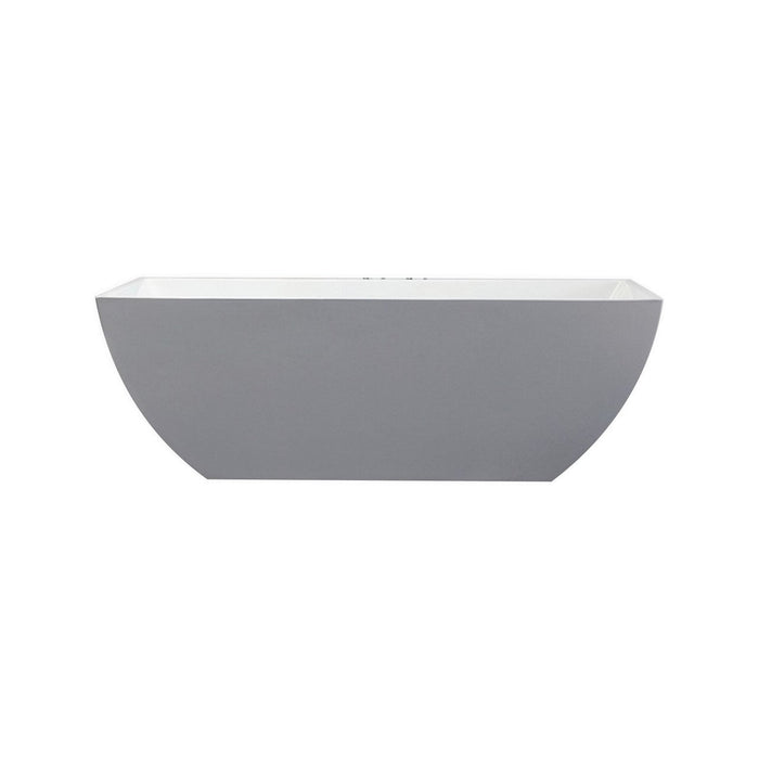 KubeBath Kube Contemporanea White Free Standing Bathtub KubeBath