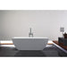 KubeBath Kube Contemporanea White Free Standing Bathtub KubeBath