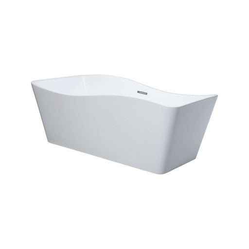 KubeBath Kube Ondulato 59" Free Standing Bathtub KubeBath