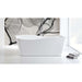 KubeBath Kube Ondulato 59" Free Standing Bathtub KubeBath