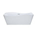 KubeBath Kube Ondulato 59" Free Standing Bathtub KubeBath
