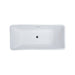 KubeBath Kube Ondulato 59" Free Standing Bathtub KubeBath