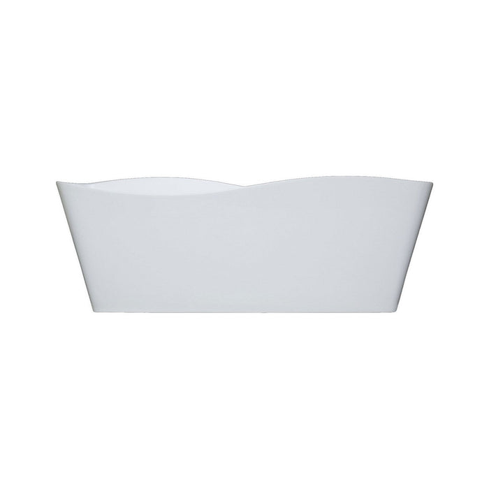 KubeBath Kube Ondulato 59" Free Standing Bathtub KubeBath