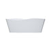 KubeBath Kube Ondulato 59" Free Standing Bathtub KubeBath