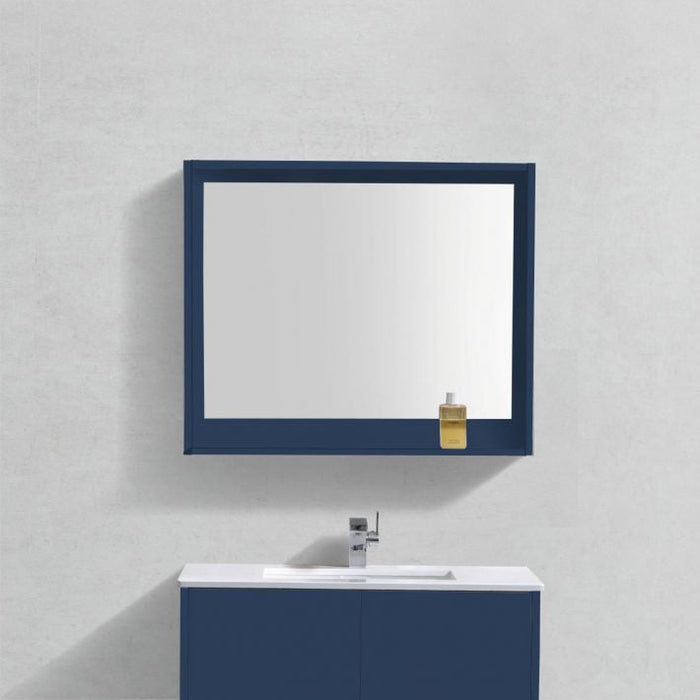 KubeBath Bosco 36" Framed Mirror With Shelve KubeBath