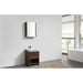 KubeBath Levi 24" Rose Wood Modern Bathroom Vanity with Cubby Hole KubeBath