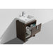 KubeBath Levi 24" Rose Wood Modern Bathroom Vanity with Cubby Hole KubeBath