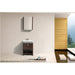 KubeBath Levi 24" Rose Wood Modern Bathroom Vanity with Cubby Hole KubeBath