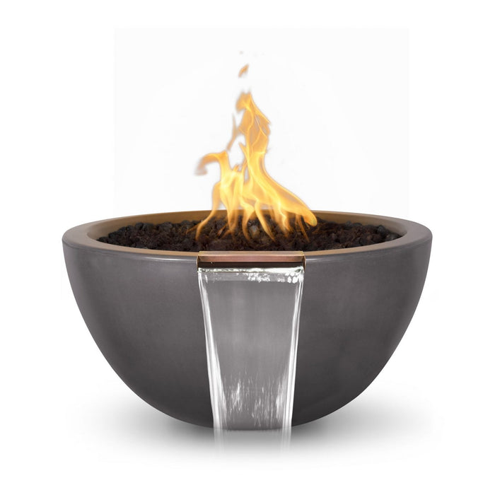 The Outdoor Plus Luna Fire & Water Bowl | GFRC Concrete The Outdoor Plus