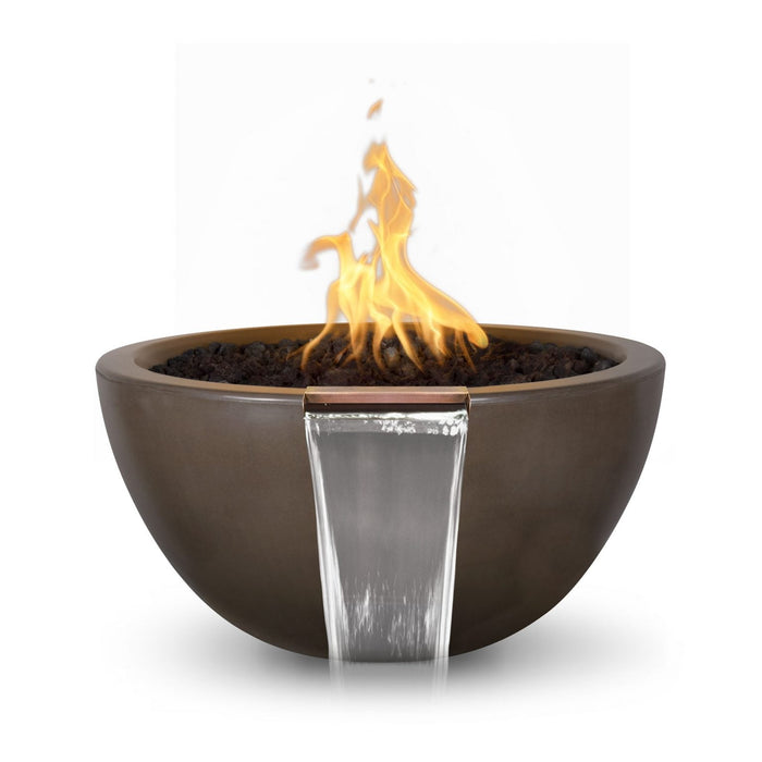 The Outdoor Plus Luna Fire & Water Bowl | GFRC Concrete The Outdoor Plus
