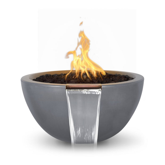 The Outdoor Plus Luna Fire & Water Bowl | GFRC Concrete The Outdoor Plus