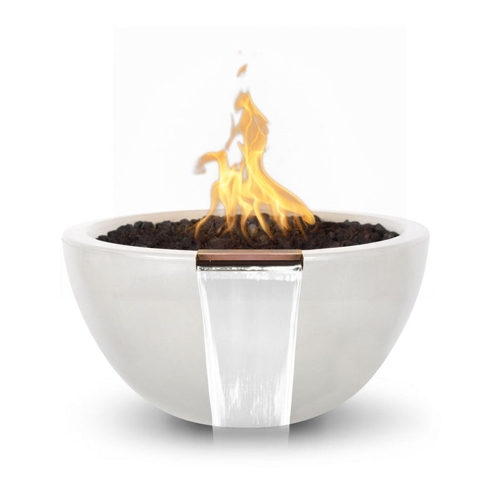 The Outdoor Plus Luna Fire & Water Bowl | GFRC Concrete The Outdoor Plus