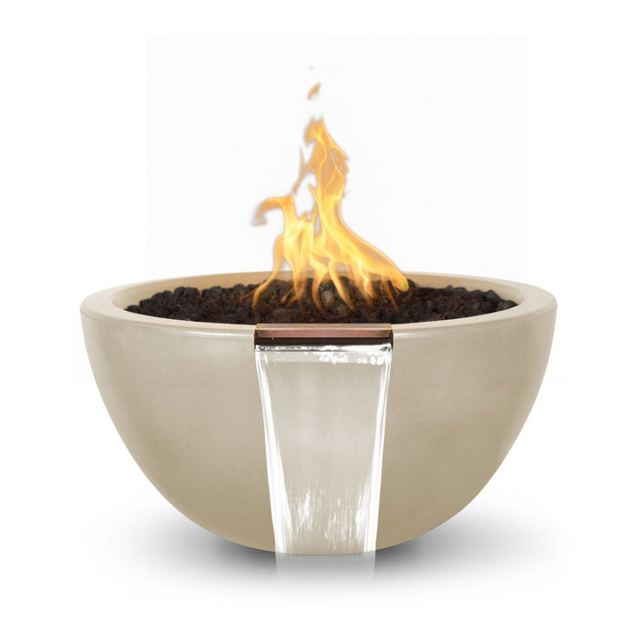 The Outdoor Plus Luna Fire & Water Bowl | GFRC Concrete The Outdoor Plus