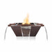The Outdoor Plus 36" Maya Hammered Copper Fire & Water Bowl 4-Way Spill | Low Voltage Electronic Ignition The Outdoor Plus