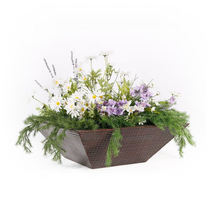 The Outdoor Plus Maya Planter Bowl | Hammered Patina Copper The Outdoor Plus