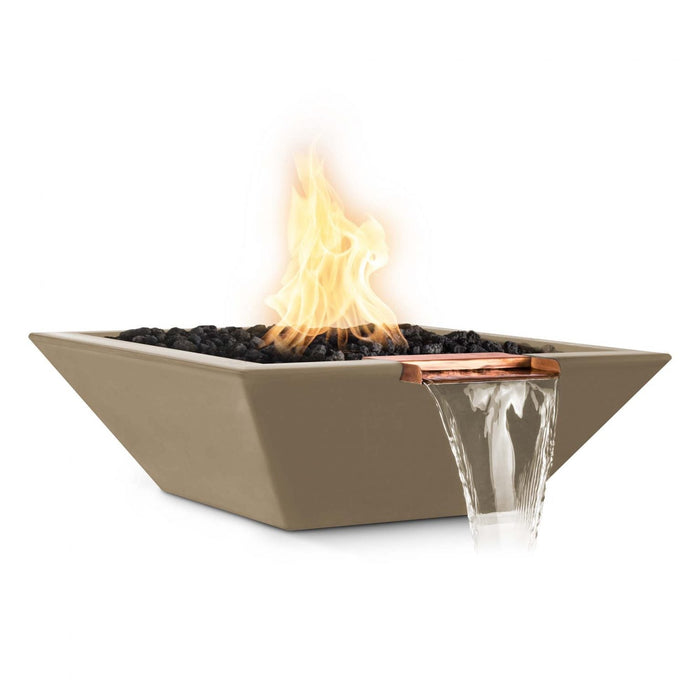 The Outdoor Plus Maya Fire & Water Bowl | GFRC Concrete The Outdoor Plus