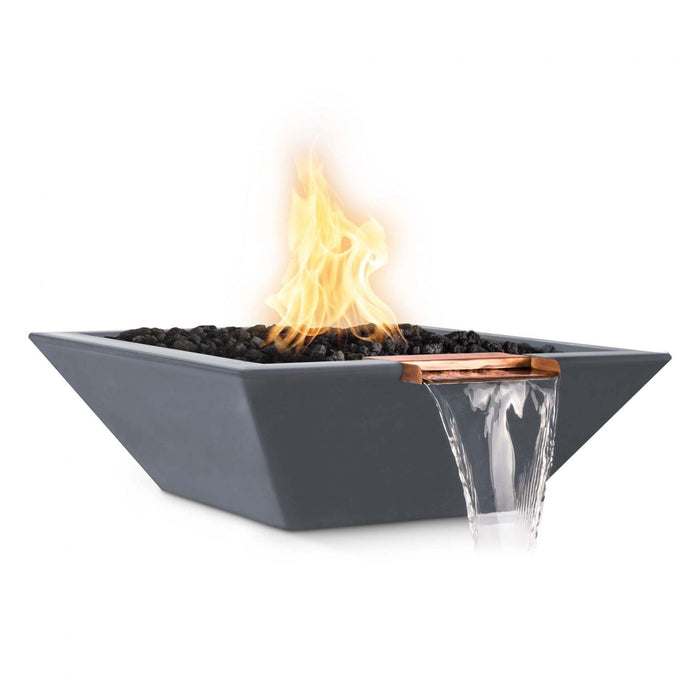 The Outdoor Plus Maya Fire & Water Bowl | GFRC Concrete The Outdoor Plus