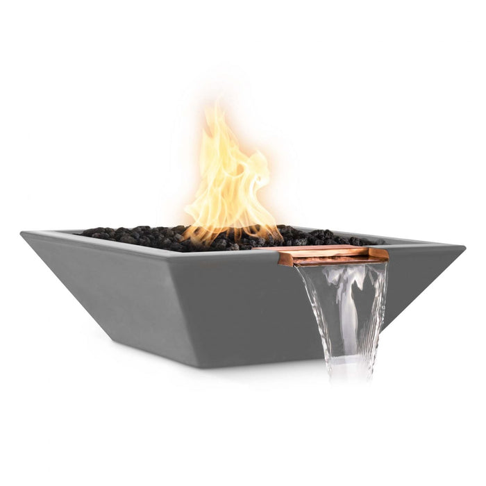 The Outdoor Plus Maya Fire & Water Bowl | GFRC Concrete The Outdoor Plus