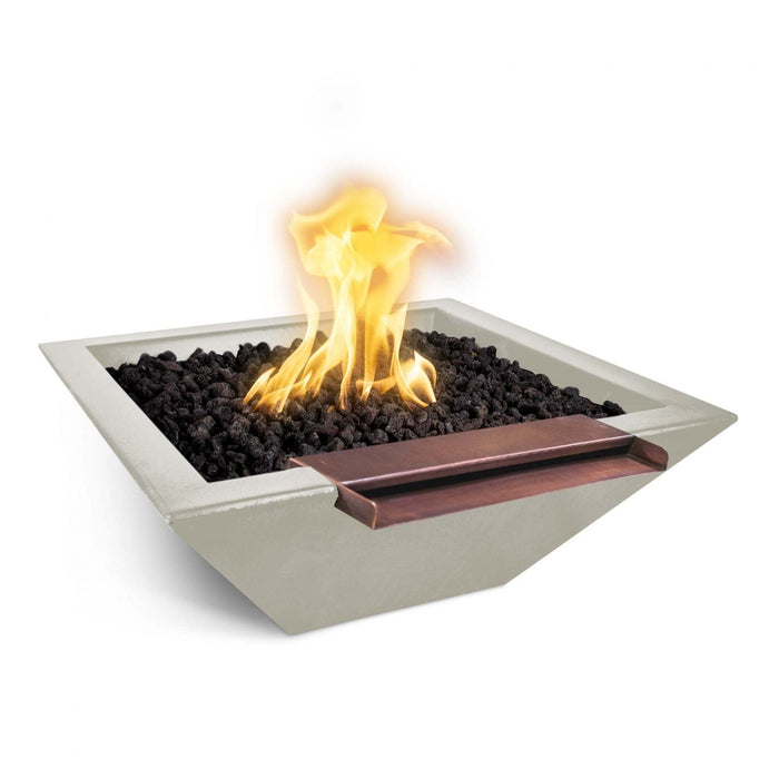 The Outdoor Plus Maya Fire & Water Bowl Wide Spill | GFRC Concrete The Outdoor Plus