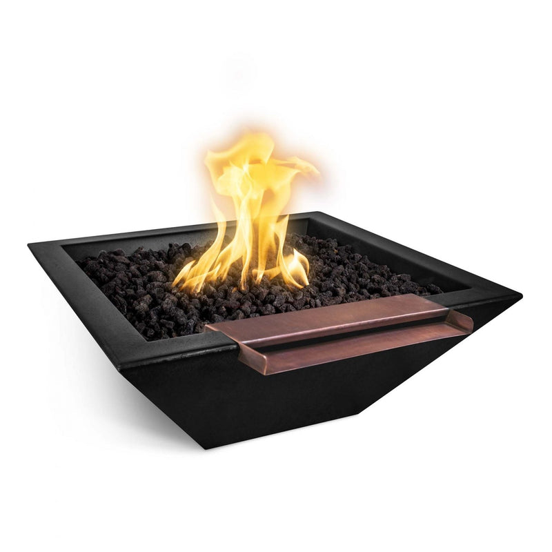 The Outdoor Plus Maya Fire & Water Bowl Wide Spill | GFRC Concrete