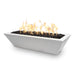 The Outdoor Plus 48" x 20" Linear Maya Powder Coat Fire Bowl | Low Voltage Electric Ignition The Outdoor Plus
