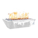 The Outdoor Plus 48" x 20" Linear Maya Powder Coat Fire and Water Bowl | Low Voltage Electric Ignition The Outdoor Plus