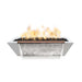 The Outdoor Plus 60" x 20" Linear Maya GFRC Fire & Water Bowl Low Voltage Electric Ignition | Liquid Propane The Outdoor Plus