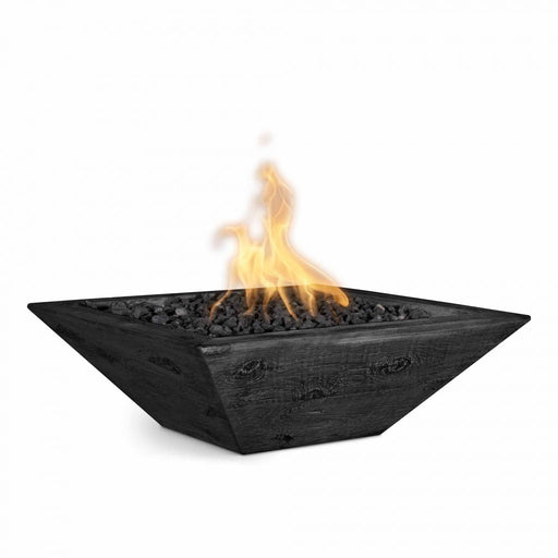 The Outdoor Plus Maya Fire Bowl | Wood Grain Concrete The Outdoor Plus