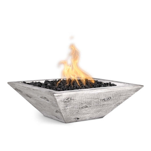 The Outdoor Plus Maya Fire Bowl | Wood Grain Concrete The Outdoor Plus