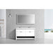 KubeBath Nudo 60" Double Sink Modern Bathroom Vanity KubeBath
