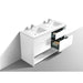 KubeBath Nudo 60" Double Sink Modern Bathroom Vanity KubeBath