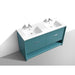 KubeBath Nudo 60" Double Sink Modern Bathroom Vanity KubeBath
