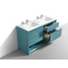 KubeBath Nudo 60" Double Sink Modern Bathroom Vanity KubeBath