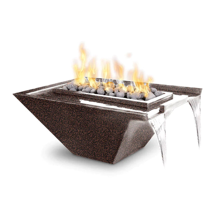 The Outdoor Plus Nile 30" Rectangular Fire & Water Bowl | Powder Coated Metal The Outdoor Plus