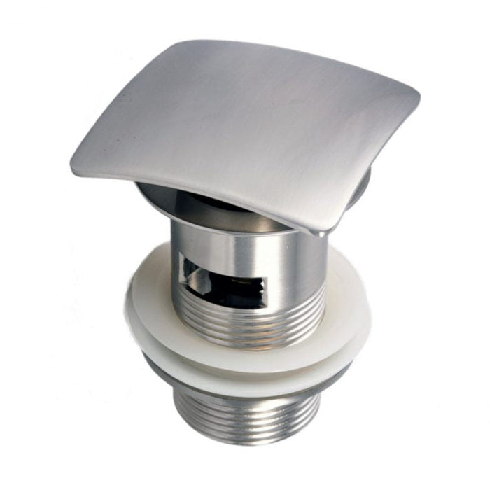 KubeBath Solid Brass Square Pop-Up Drain KubeBath