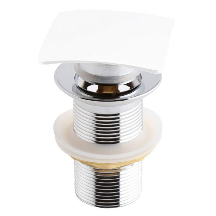 KubeBath Solid Brass Square Pop-Up Drain KubeBath