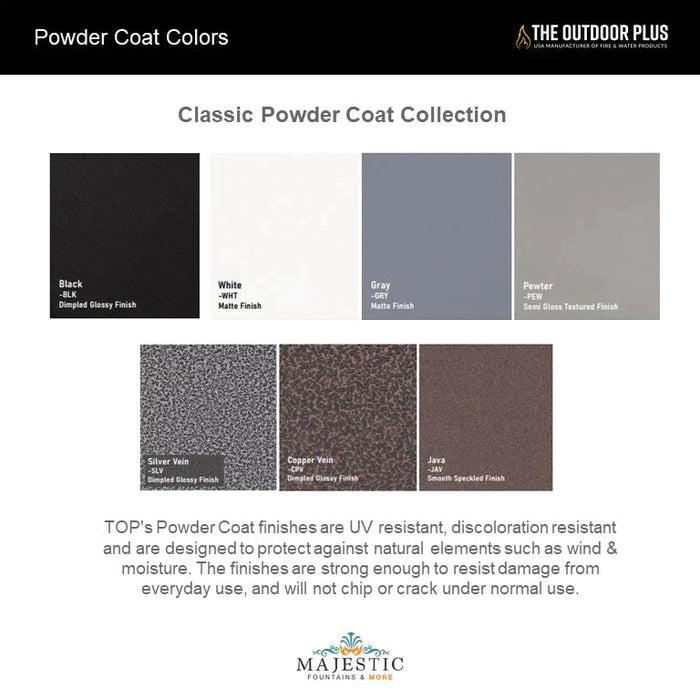 The Outdoor Plus 48" Sedona Water Bowl | Metal Powder Coated The Outdoor Plus