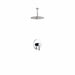KubeBath Aqua Rondo Shower Set With Ceiling Mount and Rain Shower Head KubeBath