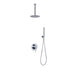 KubeBath Aqua Rondo Shower Set With Ceiling Mount, Rain Shower and Handheld KubeBath