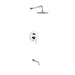 KubeBath Aqua Rondo Shower Set With Rain Shower and Tub Filler KubeBath