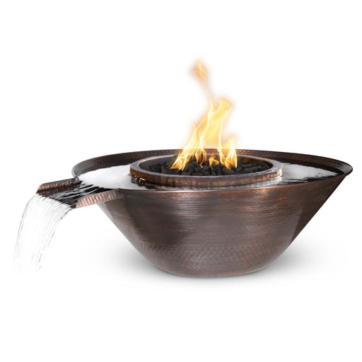 The Outdoor Plus Remi Fire & Water Bowl Gravity Spill | Hammered Patina Copper The Outdoor Plus