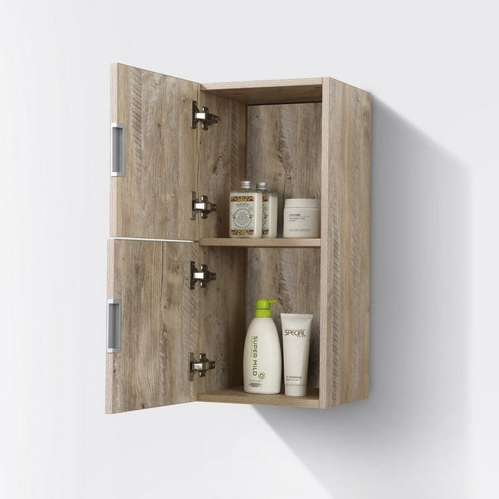 KubeBath Bliss 14" Wide by 24" High Linen Side Cabinet With Two Doors KubeBath