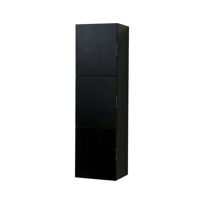 KubeBath Bliss 18" Wide by 59" High Linen Side Cabinet With Three Doors KubeBath