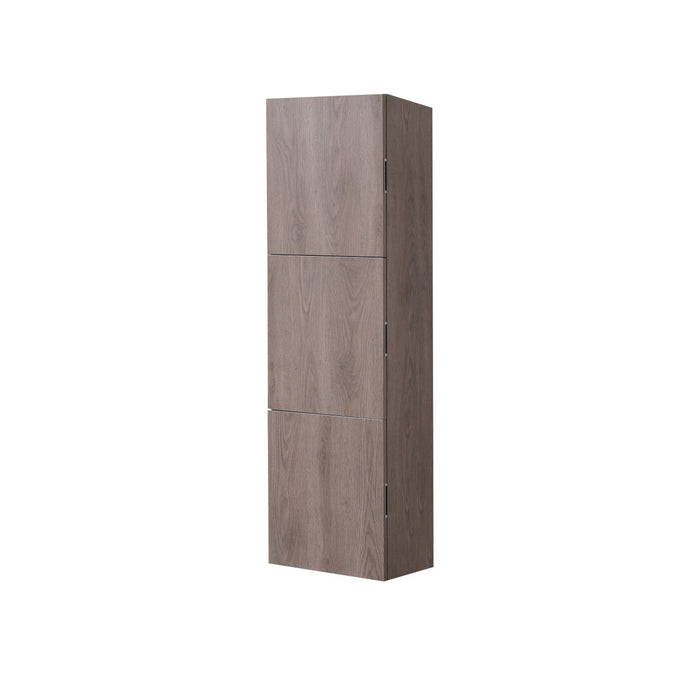 KubeBath Bliss 18" Wide by 59" High Linen Side Cabinet With Three Doors KubeBath