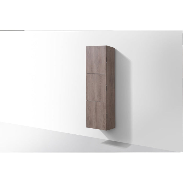 KubeBath Bliss 18" Wide by 59" High Linen Side Cabinet With Three Doors KubeBath
